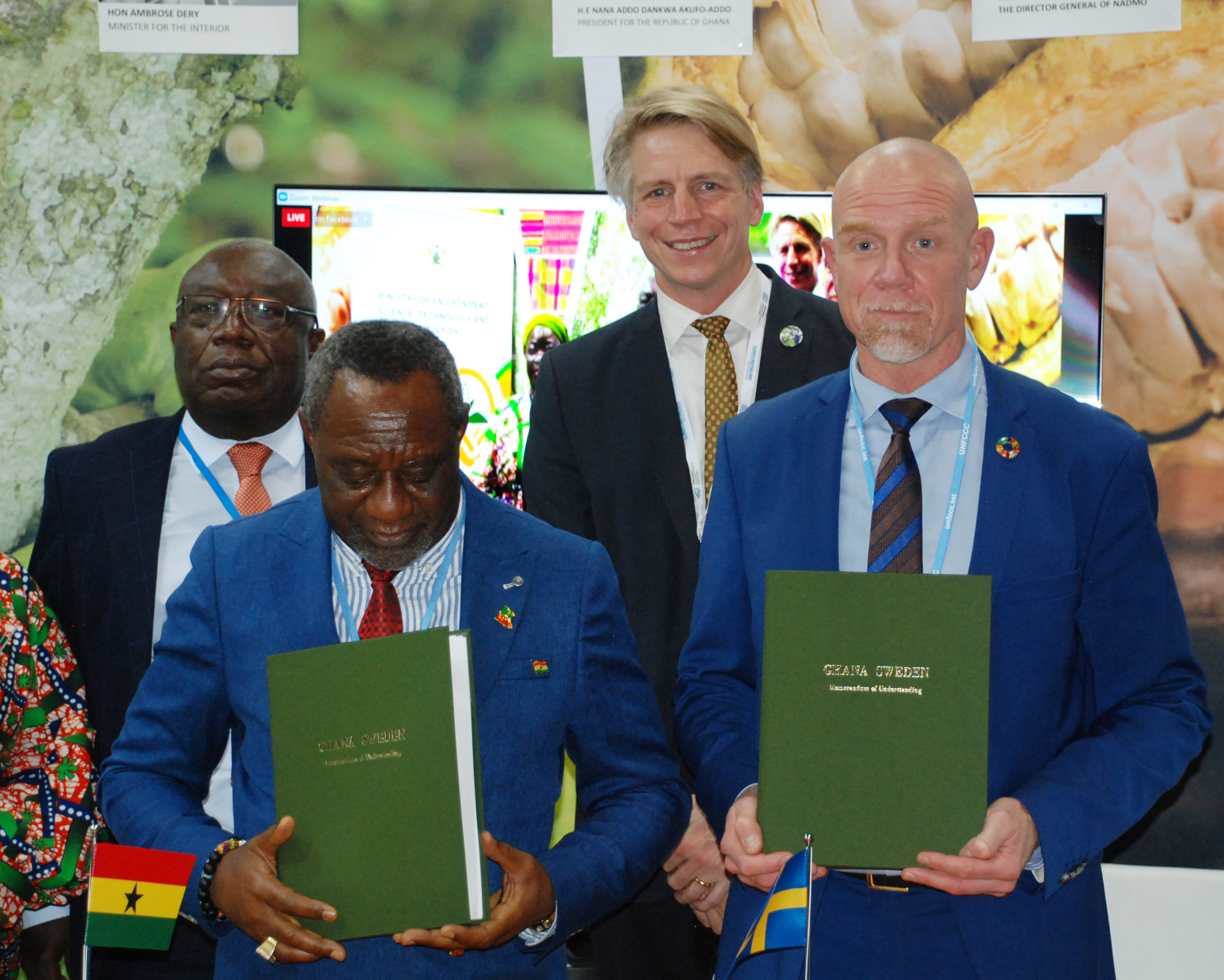 COP26: Ghana and Sweden signs agreement for climate cooperation under the Paris Agreement